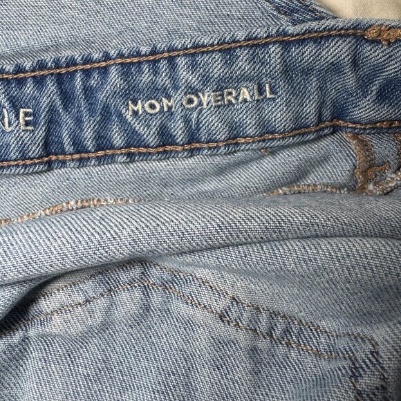 American Eagle Mom Overalls Size 8 Distressed - Picture 11 of 12